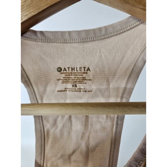 Athleta Pink Size XS Speedlight Seamless Tank Ruched Sides Athletic Summer Top - Picture 3 of 4